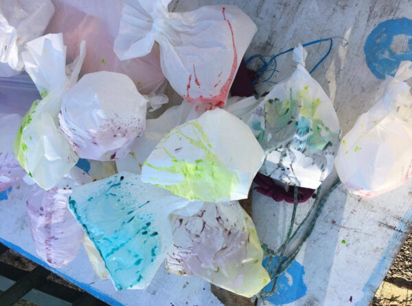 Foodcolor on Paperbags