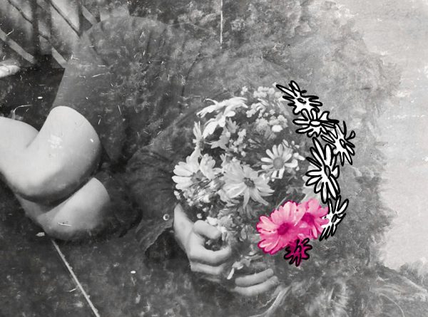 To disappear into flowers